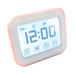 Temporizador de Cozinha com Relógio Digital, Ecrã LCD Grande com Toque, com Luz Noturna para Cozinhar e Cozer