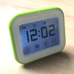 Temporizador de Cozinha com Relógio Digital, Ecrã LCD Grande com Toque, com Luz Noturna para Cozinhar e Cozer