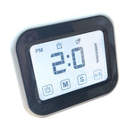 Temporizador de Cozinha com Relógio Digital, Ecrã LCD Grande com Toque, com Luz Noturna para Cozinhar e Cozer