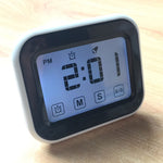 Temporizador de Cozinha com Relógio Digital, Ecrã LCD Grande com Toque, com Luz Noturna para Cozinhar e Cozer