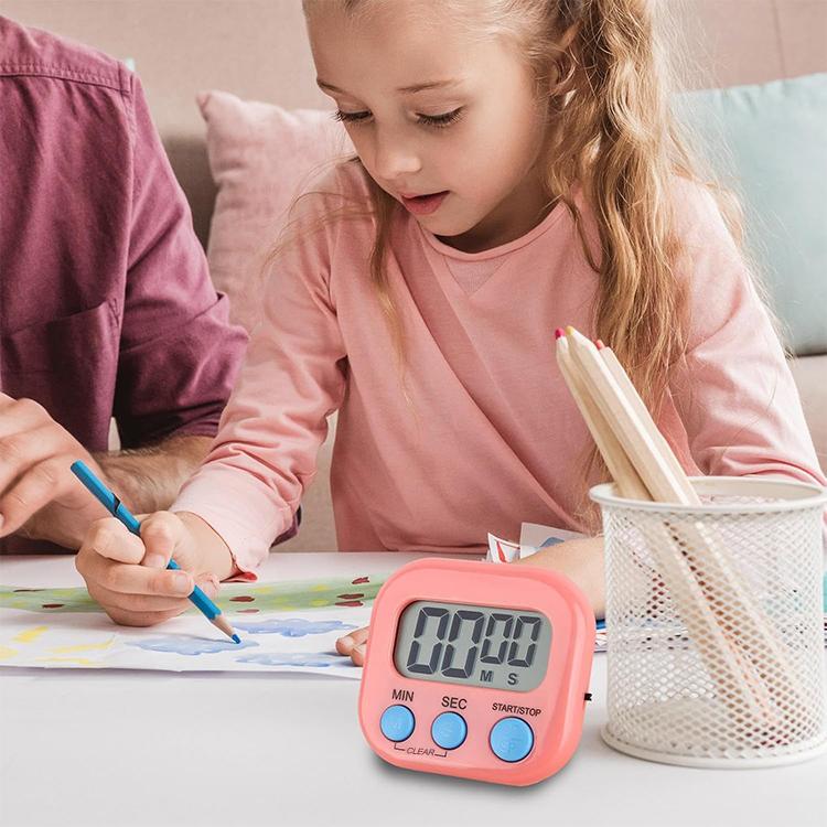 Temporizador de cozinha digital eletrónico com alarme, suporte magnético e ecrã LCD para cozinha, pastelaria, desporto, jogos, escritório, HX103-2, 118