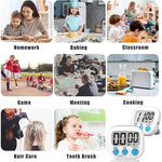 Temporizador de cozinha digital eletrónico com alarme, suporte magnético e ecrã LCD para cozinha, pastelaria, desporto, jogos, escritório, HX103-2, 118