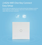 Interruptor de Controlo Inteligente de Luz WiFi Sem Fios NEO NAS-SC01W UE 1 Gangue, 1 Gangue