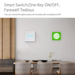 Interruptor de Controlo de Luz Inteligente WiFi Sem Fios NEO NAS-SC03W EU 3 Gangues, 3 Gangues