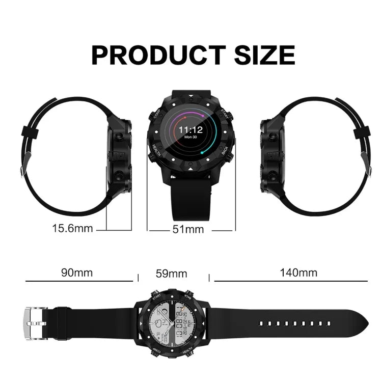 Smartwatch S3 com Ecrã OLED de 1,39 polegadas, Bluetooth, Resistente à Água IP67, Suporta Bússola / Monitor de Frequência Cardíaca / Cartão SIM / Navegação GPS, Compatível com Telemóveis Android e iOS