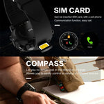 Smartwatch S3 com Ecrã OLED de 1,39 polegadas, Bluetooth, Resistente à Água IP67, Suporta Bússola / Monitor de Frequência Cardíaca / Cartão SIM / Navegação GPS, Compatível com Telemóveis Android e iOS