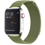 Pulseira de Relógio em Aço Inoxidável Magnética Milanese Loop para Apple Watch Series 10 42mm / 9&8&7 41mm / SE 3&SE 2&6&SE&5&4 40mm / 3&2&1 38mm, Para Apple Watch Series 8&7 41mm / SE 2&6&SE&5&4 40mm / 3&2&1 38mm