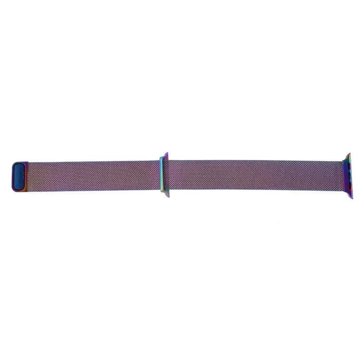 Pulseira de Relógio em Aço Inoxidável Magnética Milanese Loop para Apple Watch Series 10 42mm / 9&8&7 41mm / SE 3&SE 2&6&SE&5&4 40mm / 3&2&1 38mm, Para Apple Watch Series 8&7 41mm / SE 2&6&SE&5&4 40mm / 3&2&1 38mm