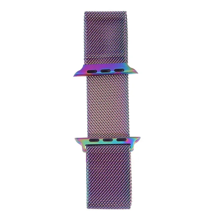 Pulseira de Relógio em Aço Inoxidável Magnética Milanese Loop para Apple Watch Series 10 42mm / 9&8&7 41mm / SE 3&SE 2&6&SE&5&4 40mm / 3&2&1 38mm, Para Apple Watch Series 8&7 41mm / SE 2&6&SE&5&4 40mm / 3&2&1 38mm