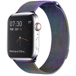 Pulseira de Relógio em Aço Inoxidável Magnética Milanese Loop para Apple Watch Series 10 42mm / 9&8&7 41mm / SE 3&SE 2&6&SE&5&4 40mm / 3&2&1 38mm, Para Apple Watch Series 8&7 41mm / SE 2&6&SE&5&4 40mm / 3&2&1 38mm