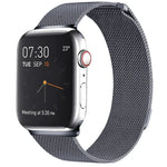 Pulseira de Relógio em Aço Inoxidável Magnética Milanese Loop para Apple Watch Series 10 42mm / 9&8&7 41mm / SE 3&SE 2&6&SE&5&4 40mm / 3&2&1 38mm, Para Apple Watch Series 8&7 41mm / SE 2&6&SE&5&4 40mm / 3&2&1 38mm
