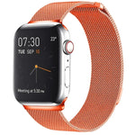 Pulseira de Relógio em Aço Inoxidável Magnética Milanese Loop para Apple Watch Series 10 42mm / 9&8&7 41mm / SE 3&SE 2&6&SE&5&4 40mm / 3&2&1 38mm, Para Apple Watch Series 8&7 41mm / SE 2&6&SE&5&4 40mm / 3&2&1 38mm