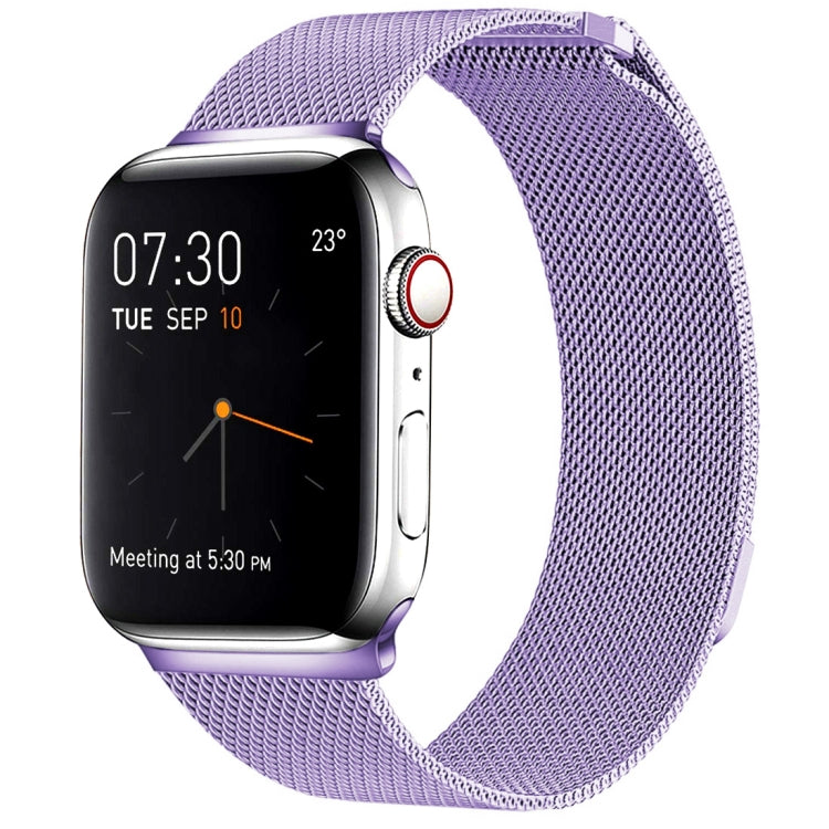 Pulseira de Relógio em Aço Inoxidável Magnética Milanese Loop para Apple Watch Series 10 42mm / 9&8&7 41mm / SE 3&SE 2&6&SE&5&4 40mm / 3&2&1 38mm, Para Apple Watch Series 8&7 41mm / SE 2&6&SE&5&4 40mm / 3&2&1 38mm