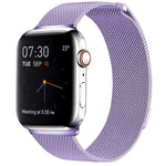 Pulseira de Relógio em Aço Inoxidável Magnética Milanese Loop para Apple Watch Series 10 42mm / 9&8&7 41mm / SE 3&SE 2&6&SE&5&4 40mm / 3&2&1 38mm, Para Apple Watch Series 8&7 41mm / SE 2&6&SE&5&4 40mm / 3&2&1 38mm