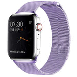 Pulseira de Relógio em Aço Inoxidável Magnética Milanese Loop para Apple Watch Series 10 42mm / 9&8&7 41mm / SE 3&SE 2&6&SE&5&4 40mm / 3&2&1 38mm, Para Apple Watch Series 8&7 41mm / SE 2&6&SE&5&4 40mm / 3&2&1 38mm