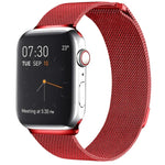 Pulseira de Relógio em Aço Inoxidável Magnética Milanese Loop para Apple Watch Series 10 42mm / 9&8&7 41mm / SE 3&SE 2&6&SE&5&4 40mm / 3&2&1 38mm, Para Apple Watch Series 8&7 41mm / SE 2&6&SE&5&4 40mm / 3&2&1 38mm
