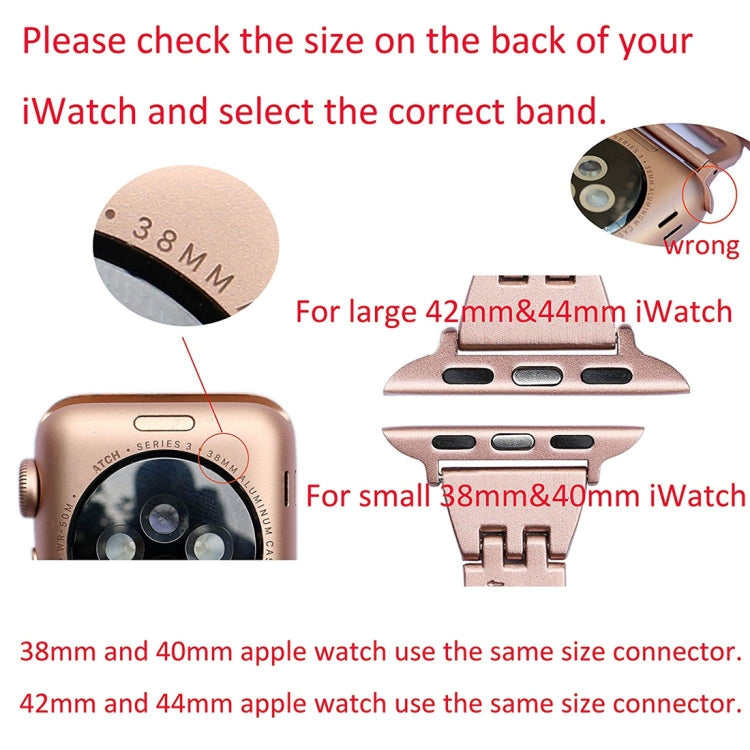 Pulseira de Relógio em Aço Inoxidável com Diamantes Coloridos para Apple Watch Series 10 42mm / 9&8&7 41mm / SE 3&SE 2&6&SE&5&4 40mm / 3&2&1 38mm