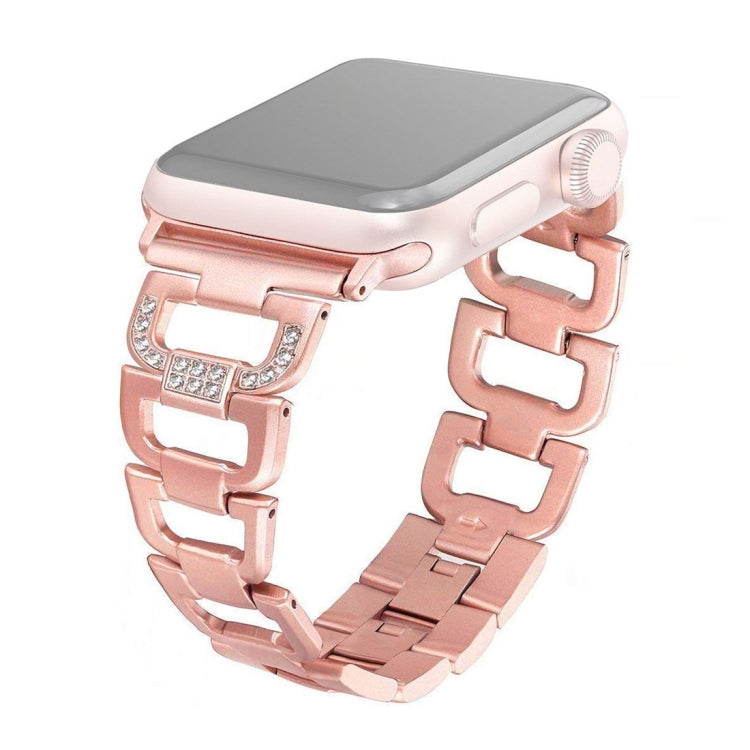 Colorful Diamond Stainless Steel Watch Band for Apple Watch Ultra 49mm&Watch Ultra 2 49mm / Series 10 46mm / 9&8&7 45mm / SE 3&SE 2&6&SE&5&4 44mm / 3&2&1 42mm