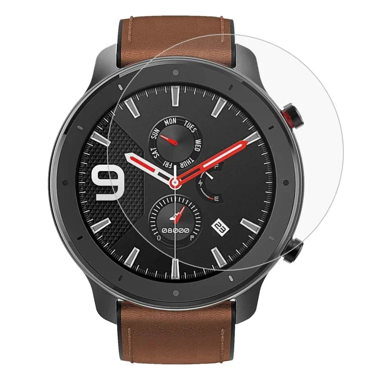 Para Amazfit GTR 47mm Filme Protetor de Ecrã em Vidro Temperado 0,26mm 2.5D 9H, Para Amazfit GTR 47mm