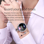 Pulseira Inteligente Feminina de Moda AK15, Ecrã LCD a Cores de 1,08 polegadas, IP67 à Prova de Água, Suporta Monitorização da Frequência Cardíaca / Monitorização do Sono / Fotografia Remota