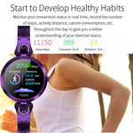 Pulseira Inteligente Feminina de Moda AK15, Ecrã LCD a Cores de 1,08 polegadas, IP67 à Prova de Água, Suporta Monitorização da Frequência Cardíaca / Monitorização do Sono / Fotografia Remota