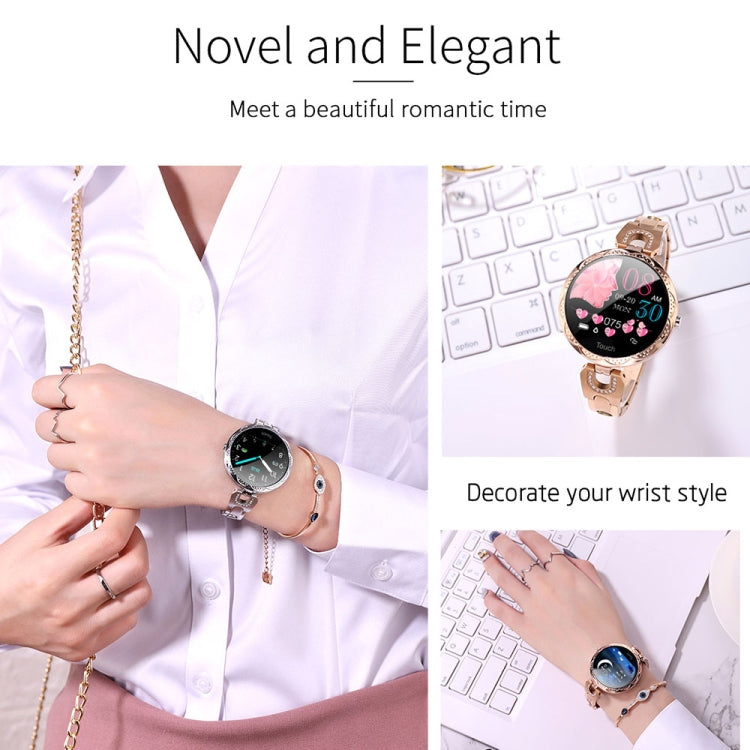 Pulseira Inteligente Feminina de Moda AK15, Ecrã LCD a Cores de 1,08 polegadas, IP67 à Prova de Água, Suporta Monitorização da Frequência Cardíaca / Monitorização do Sono / Fotografia Remota