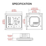 Termostato digital LCD para aquecimento eletrónico com sensor e visor de tempo BHT-002GBLW 16A, controlo WiFi, BHT-002GBLW 16A (Preto) tipo aquecimento eletrónico, BHT-002GBLW 16A (Branco) tipo aquecimento eletrónico