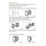 Termostato digital LCD para aquecimento eletrónico com sensor e visor de tempo BHT-002GBLW 16A, controlo WiFi, BHT-002GBLW 16A (Preto) tipo aquecimento eletrónico, BHT-002GBLW 16A (Branco) tipo aquecimento eletrónico
