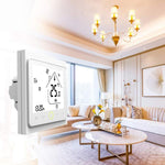 Termostato digital LCD para aquecimento eletrónico com sensor e visor de tempo BHT-002GBLW 16A, controlo WiFi, BHT-002GBLW 16A (Preto) tipo aquecimento eletrónico, BHT-002GBLW 16A (Branco) tipo aquecimento eletrónico