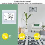 Termostato digital LCD para aquecimento de sala tipo caldeira de água/gás com visor de tempo BHT-002GCLW 3A, controlo WiFi, BHT-002GBLW 3A (Preto) tipo caldeira a gás, BHT-002GBLW 3A (Branco) tipo caldeira a gás