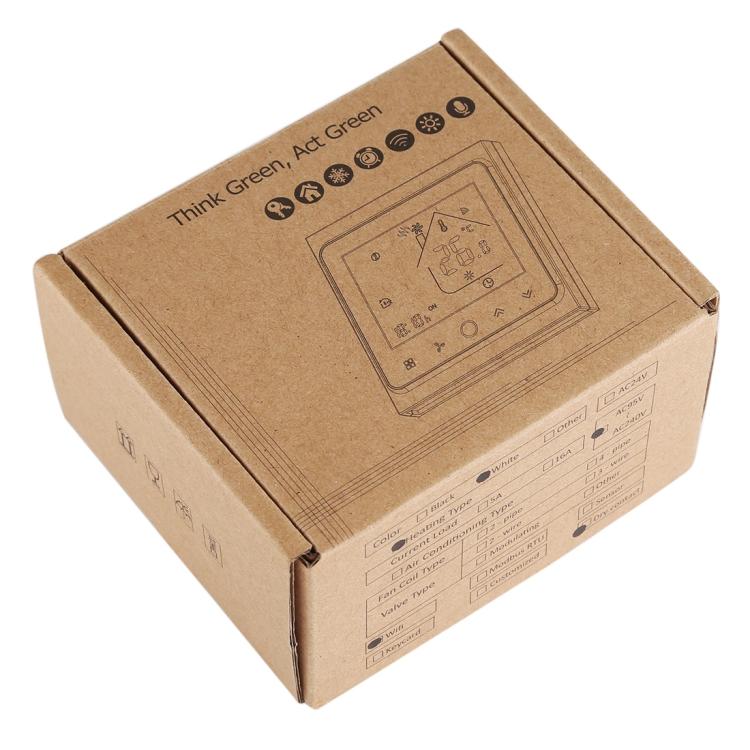 Termostato digital LCD para aquecimento de sala tipo caldeira de água/gás com visor de tempo BHT-002GCLW 3A, controlo WiFi, BHT-002GBLW 3A (Preto) tipo caldeira a gás, BHT-002GBLW 3A (Branco) tipo caldeira a gás