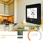 Termostato digital LCD para aquecimento de sala tipo aquecimento de água BHT-002GALW 3A com visor de tempo, controlo WiFi, BHT-002GBLW 3A (Preto) tipo aquecimento de água, BHT-002GBLW 3A (Branco) tipo aquecimento de água