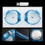 Relógio Digital Transparente Feminino SKMEI 1450, 50m à Prova de Água, Relógio Desportivo com Luz LED