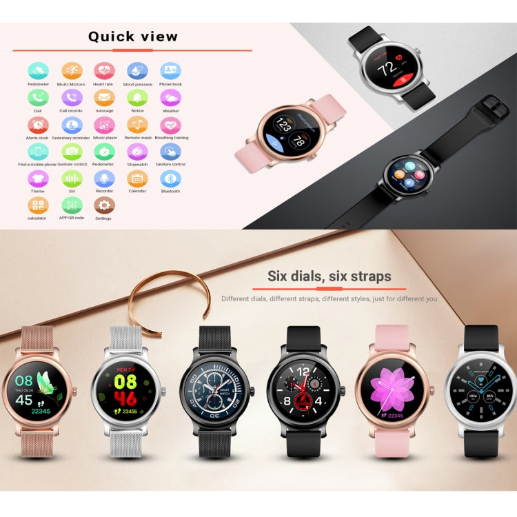 SMA-R2 Smartwatch com ecrã IPS de 1,3 polegadas impermeável IP65, Suporta lembrete de chamadas / mensagens / Bluetooth de modo duplo 3.0 + 4.0 / Monitorização do sono / Lembrete de sedentarismo