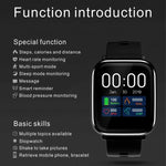 Q58S Smartwatch impermeável IP67 com ecrã tátil TFT de 1,3 polegadas, Suporta lembrete de chamadas / Monitorização da frequência cardíaca / Monitorização da pressão arterial / Monitorização do sono