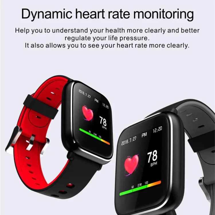 Q58S Smartwatch impermeável IP67 com ecrã tátil TFT de 1,3 polegadas, Suporta lembrete de chamadas / Monitorização da frequência cardíaca / Monitorização da pressão arterial / Monitorização do sono