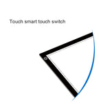 A3 8W 5V LED USB Três Níveis de Brilho Regulável Placas de Cópia em Acrílico para Escala Anime Sketch Desenho Sketchpad com Cabo USB, Três Níveis de Brilho Regulável com Cabo USB e Adaptador de Energia