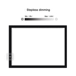 A3 8W 5V LED USB Três Níveis de Brilho Regulável Placas de Cópia em Acrílico para Escala Anime Sketch Desenho Sketchpad com Cabo USB, Três Níveis de Brilho Regulável com Cabo USB e Adaptador de Energia