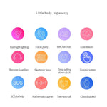 Q12B Smartwatch para crianças com ecrã colorido de 1,44 polegadas, Suporta posicionamento LBS / Chamadas bidirecionais / Socorro com uma tecla / Monitorização por voz / Aplicação Setracker