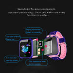 Q12B Smartwatch para crianças com ecrã colorido de 1,44 polegadas, Suporta posicionamento LBS / Chamadas bidirecionais / Socorro com uma tecla / Monitorização por voz / Aplicação Setracker