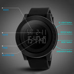 Relógio Digital de Gel de Sílica Multifuncional Masculino SKMEI 1142 para Desporto ao Ar Livre, Noctilucente e à Prova de Água
