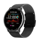 Relógio Inteligente ZL02D com Ecrã de 1,28 polegadas, IP67 à Prova de Água e Correia de Aço, Suporta Monitorização de Frequência Cardíaca, Correia de Aço (Azul), Correia de Aço (Preto), Correia de Aço (Rosa), Correia de Aço (Dourado)