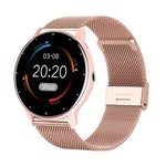 Relógio Inteligente ZL02D com Ecrã de 1,28 polegadas, IP67 à Prova de Água e Correia de Aço, Suporta Monitorização de Frequência Cardíaca, Correia de Aço (Azul), Correia de Aço (Preto), Correia de Aço (Rosa), Correia de Aço (Dourado)