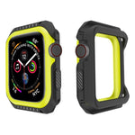 Capa Protetora Antichoque Bicolor para Smartwatch para Apple Watch Series 3 / 2 / 1 38mm, Para Apple Watch Series 3 / 2 / 1 38mm (Preto Amarelo), Para Apple Watch Series 3 / 2 / 1 38mm (Vermelho Preto), Para Apple Watch Series 3 / 2 / 1 38mm (Branco Azul)