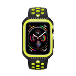 Capa Protetora Antichoque Bicolor para Smartwatch para Apple Watch Series 3 / 2 / 1 38mm, Para Apple Watch Series 3 / 2 / 1 38mm (Preto Amarelo), Para Apple Watch Series 3 / 2 / 1 38mm (Vermelho Preto), Para Apple Watch Series 3 / 2 / 1 38mm (Branco Azul)