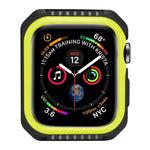 Capa Protetora Antichoque Bicolor para Smartwatch para Apple Watch Series 3 / 2 / 1 38mm, Para Apple Watch Series 3 / 2 / 1 38mm (Preto Amarelo), Para Apple Watch Series 3 / 2 / 1 38mm (Vermelho Preto), Para Apple Watch Series 3 / 2 / 1 38mm (Branco Azul)