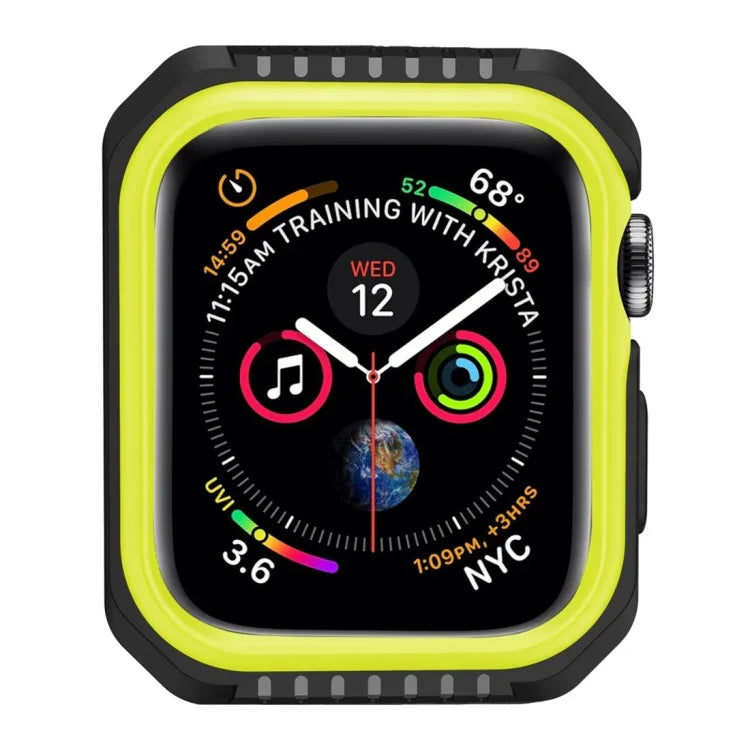Capa Protetora Antichoque Bicolor para Smartwatch para Apple Watch Series 3 / 2 / 1 38mm, Para Apple Watch Series 3 / 2 / 1 38mm (Preto Amarelo), Para Apple Watch Series 3 / 2 / 1 38mm (Vermelho Preto), Para Apple Watch Series 3 / 2 / 1 38mm (Branco Azul)