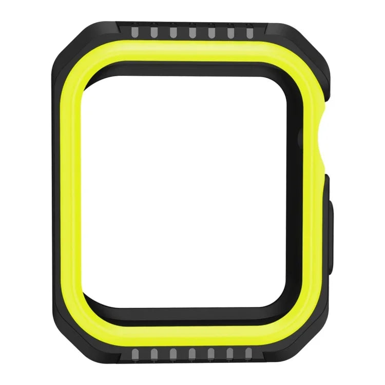 Capa Protetora Antichoque Bicolor para Smartwatch para Apple Watch Series 3 / 2 / 1 38mm, Para Apple Watch Series 3 / 2 / 1 38mm (Preto Amarelo), Para Apple Watch Series 3 / 2 / 1 38mm (Vermelho Preto), Para Apple Watch Series 3 / 2 / 1 38mm (Branco Azul)
