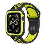 Capa Protetora Antichoque Bicolor para Smartwatch para Apple Watch Series 3 / 2 / 1 38mm, Para Apple Watch Series 3 / 2 / 1 38mm (Preto Amarelo), Para Apple Watch Series 3 / 2 / 1 38mm (Vermelho Preto), Para Apple Watch Series 3 / 2 / 1 38mm (Branco Azul)