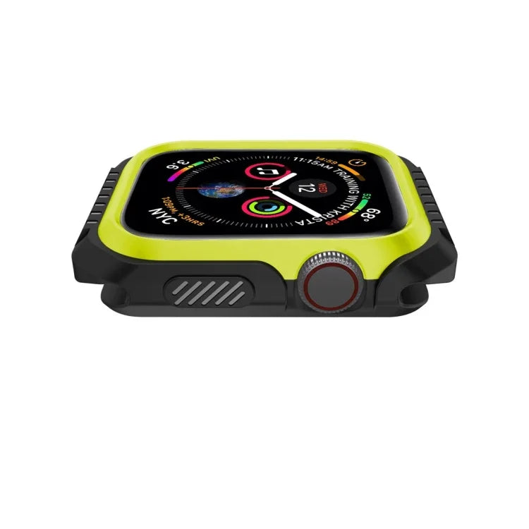 Capa Protetora Antichoque Bicolor para Smartwatch para Apple Watch Series 3 / 2 / 1 38mm, Para Apple Watch Series 3 / 2 / 1 38mm (Preto Amarelo), Para Apple Watch Series 3 / 2 / 1 38mm (Vermelho Preto), Para Apple Watch Series 3 / 2 / 1 38mm (Branco Azul)